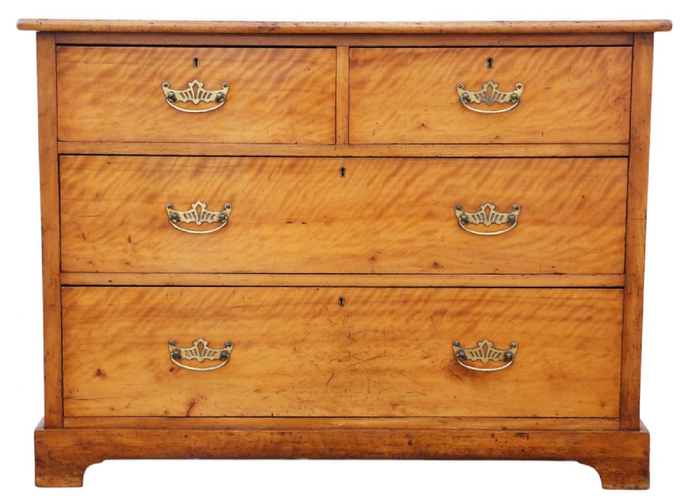 
Antique 19th Century Fine Quality Satin Walnut Chest of Drawers – Satinwood
