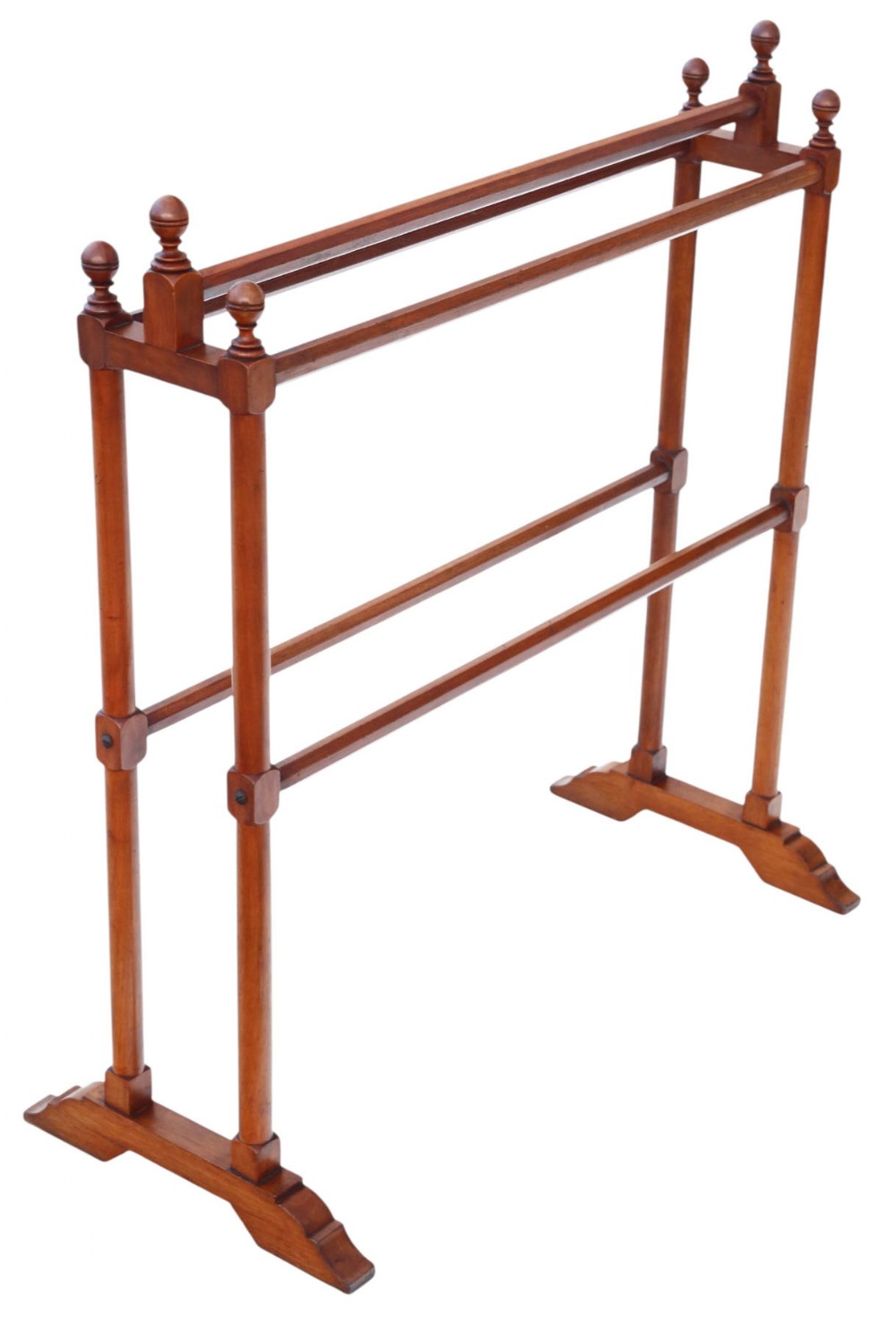 Antique C1900 Walnut Towel Rail Stand – Walnut Furniture