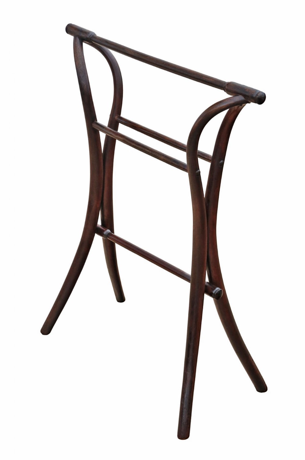 Antique c.1900 Bentwood Towel Stand with 4 Rails – Fine Quality