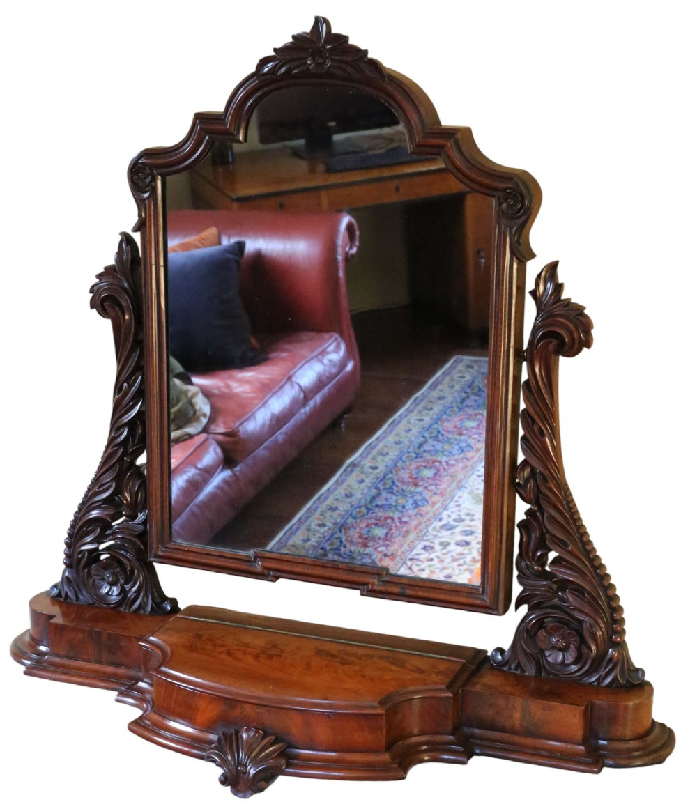 Antique 19th Century Dressing Table Swing Mirror – Fine Quality View II