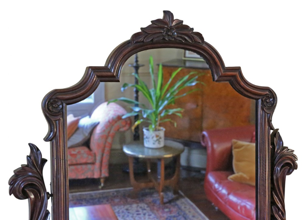 Antique 19th Century Dressing Table Swing Mirror – Fine Quality View IX