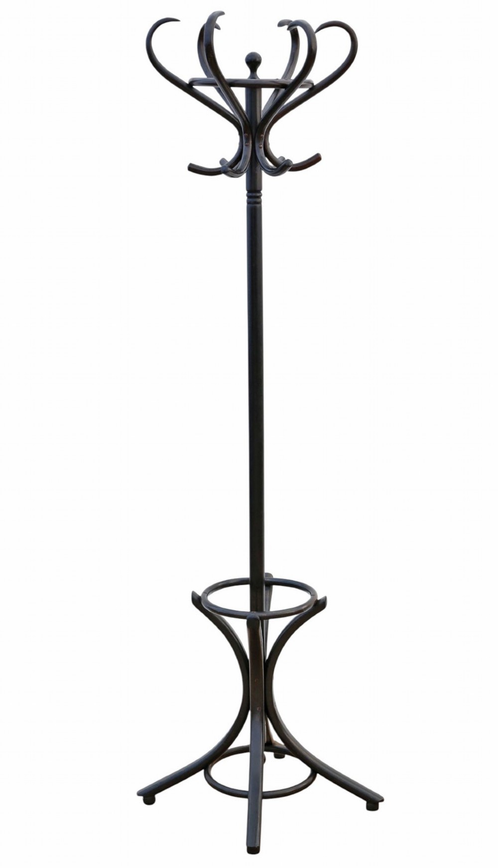 Antique c.1920 Ebonised Bentwood Hall Coat Stand- Fine Quality