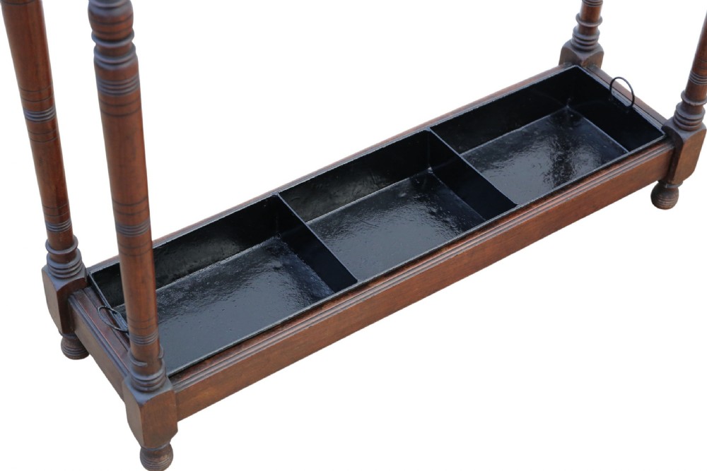 Antique c.1900 Mahogany Umbrella Stand – Fine Quality Country House Furniture View VI