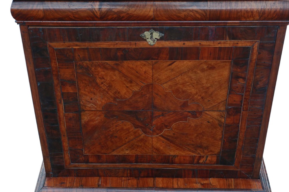 Antique Queen Anne Early 18th Century Inlaid Burr Walnut Escritoire Desk – Fine Quality View X