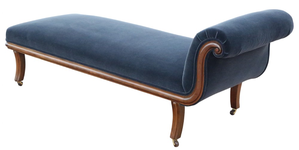 Antique 19th Century Mahogany Day Bed– Fine Quality View VI