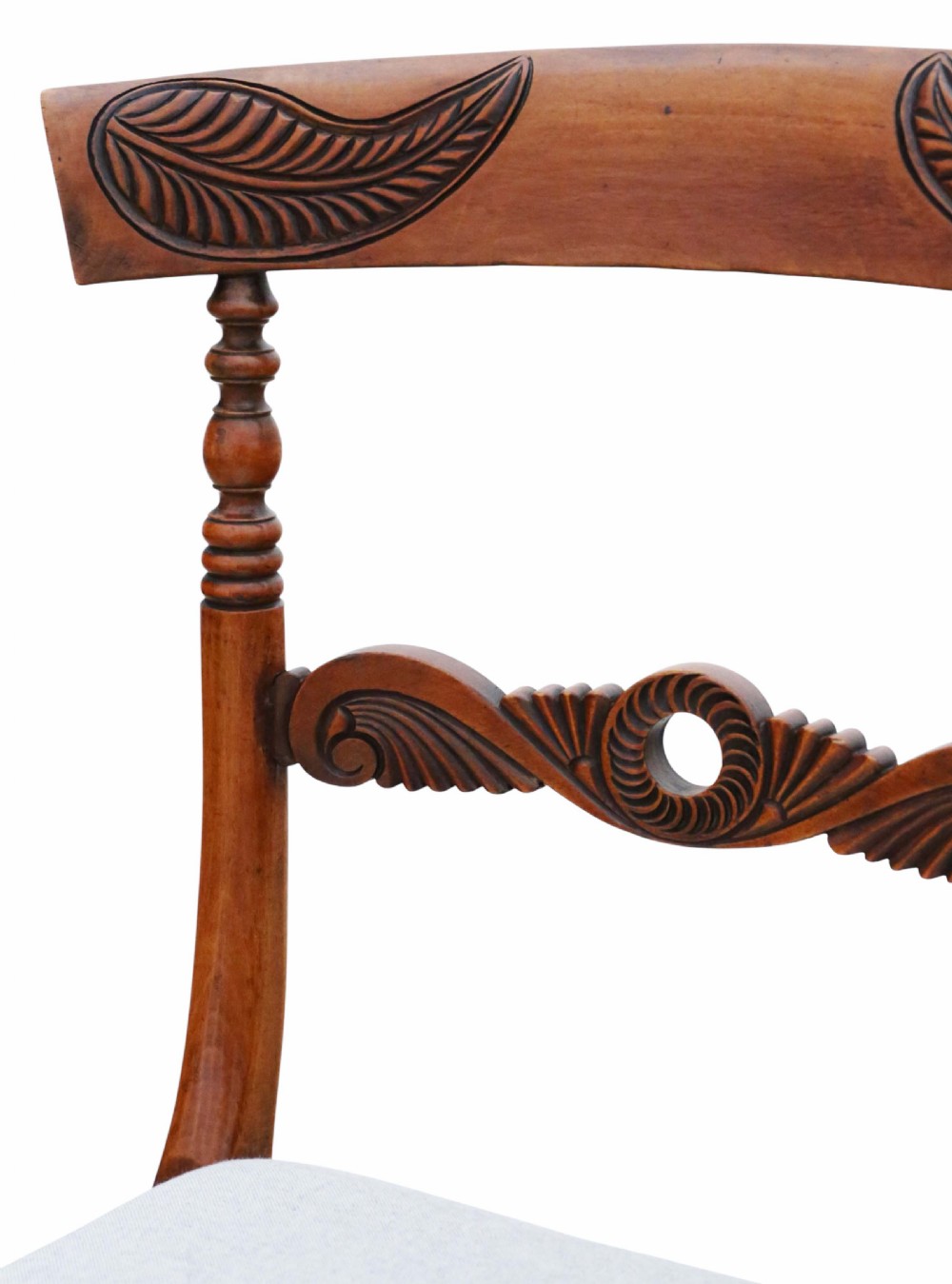 Antique 19th Century Beech Dining Chairs – Set of 4, Fine Quality View VI