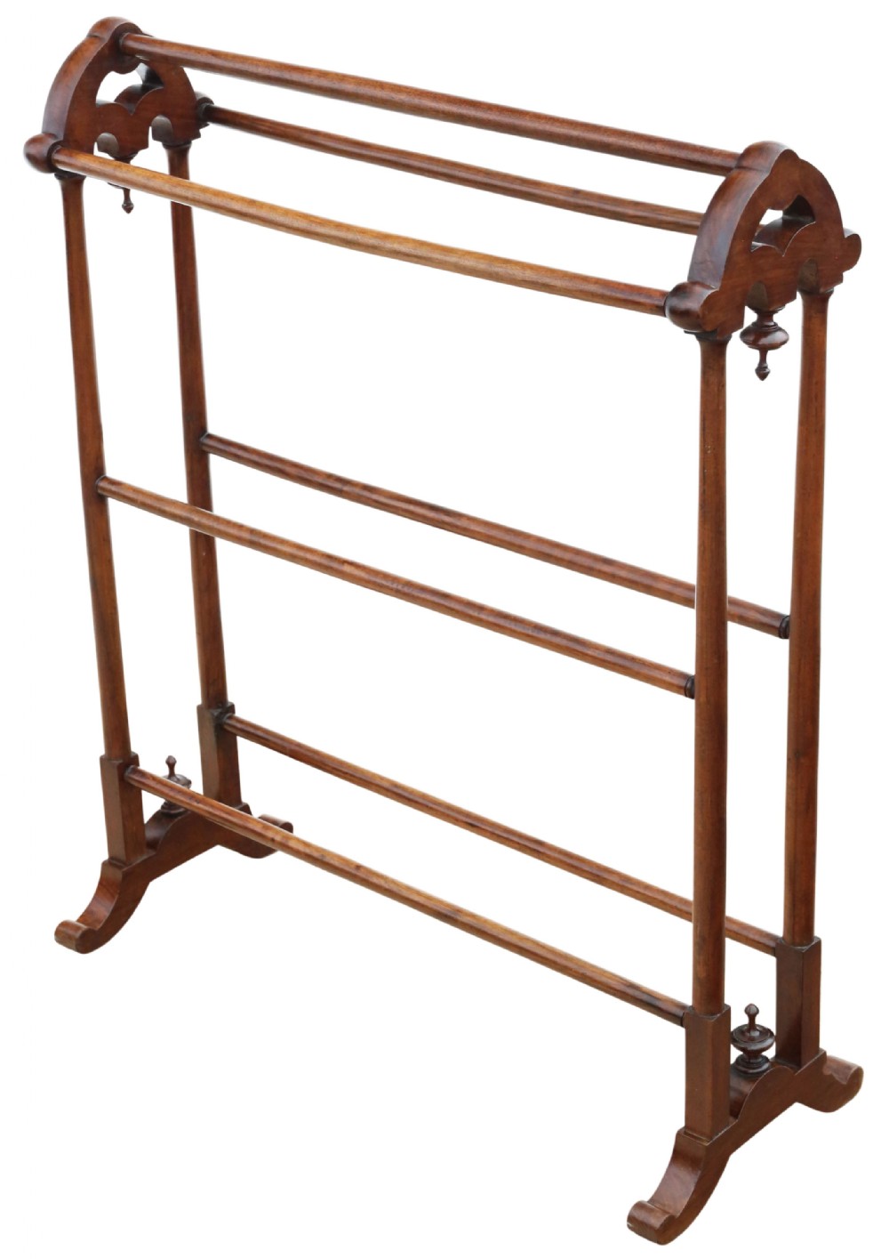 Antique 19th Century Victorian Mahogany Towel Rail Stand – Fine Quality