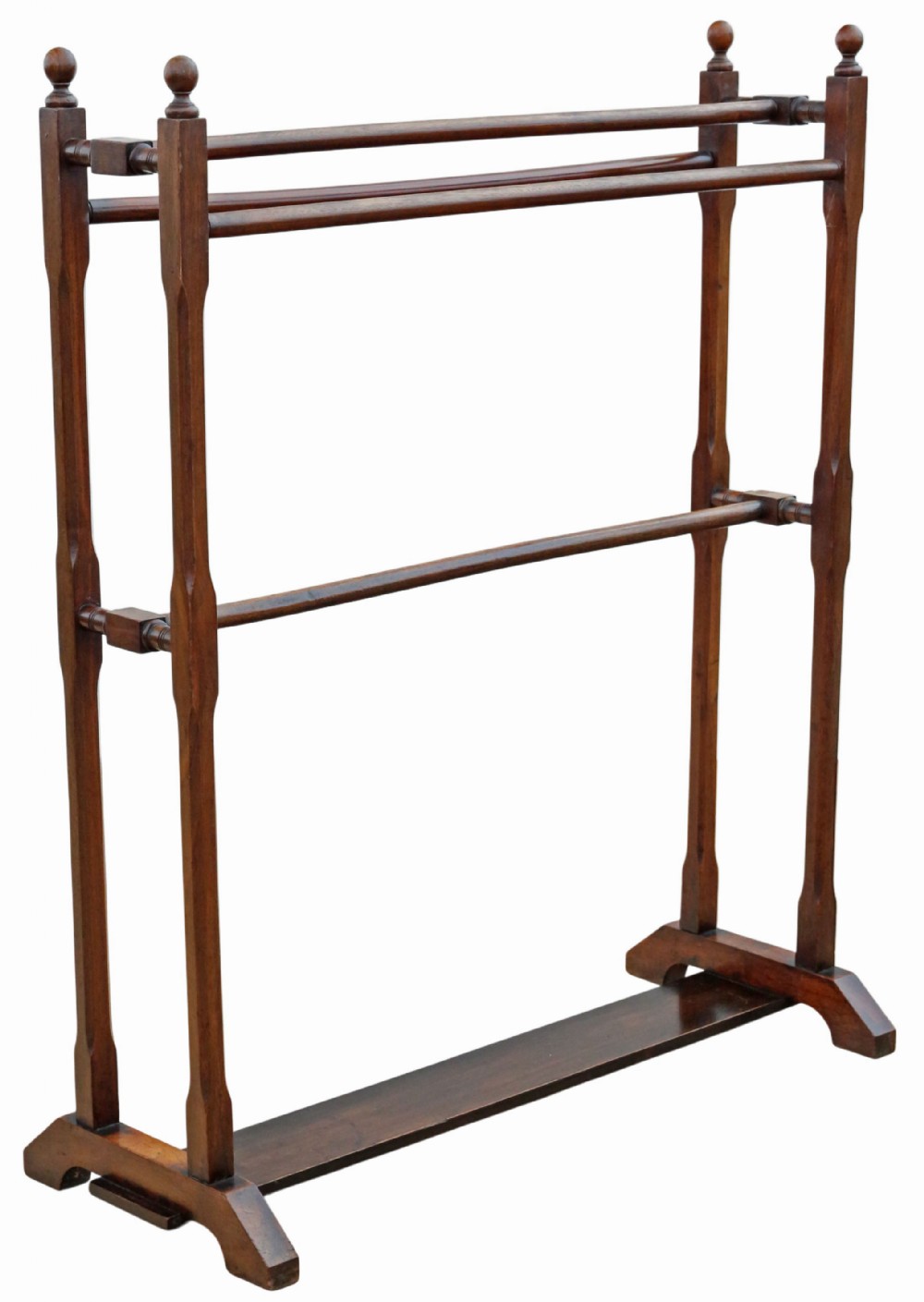 Antique c.1900 Mahogany Towel Rail – Fine Quality