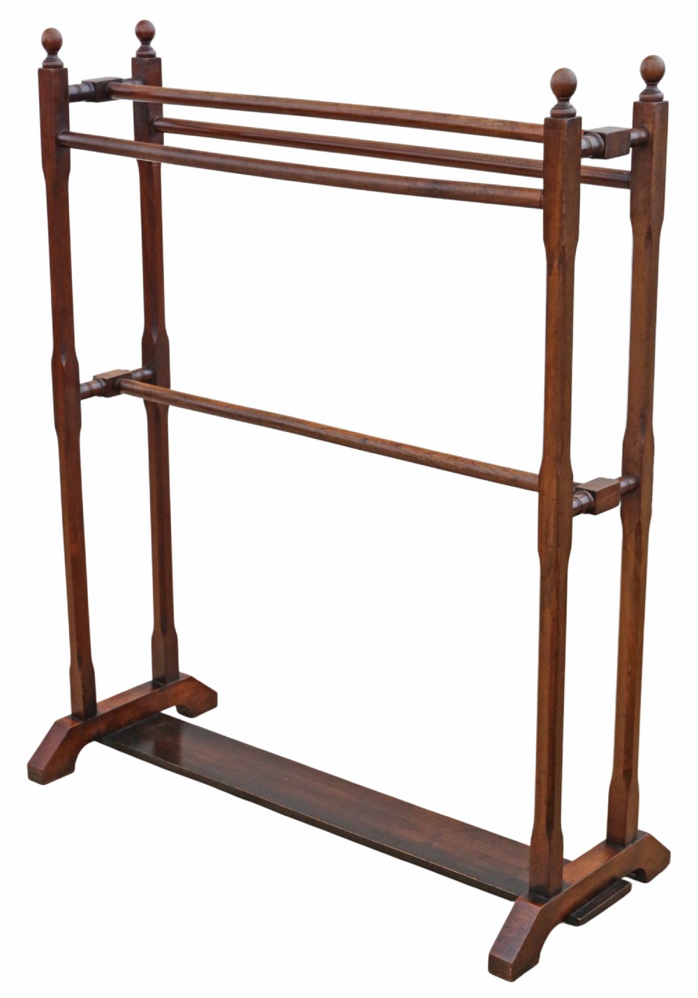 Antique c.1900 Mahogany Towel Rail – Fine Quality View II