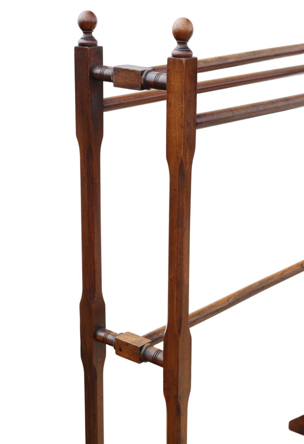 Antique c.1900 Mahogany Towel Rail – Fine Quality View III