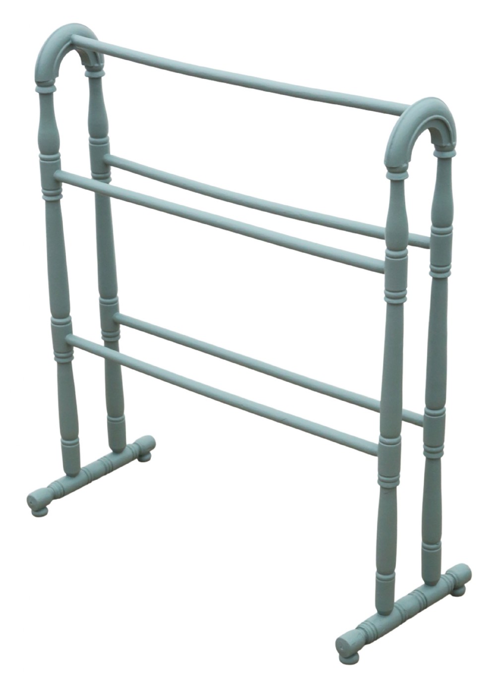 Antique 19th Century Green Painted Towel Rail Stand – Fine Quality