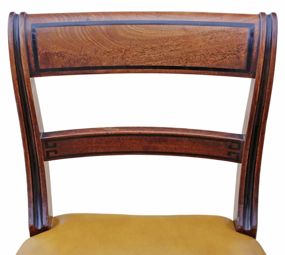 Antique Early 19th Century Fine Quality Set of 8 Georgian Dining Chairs View VI