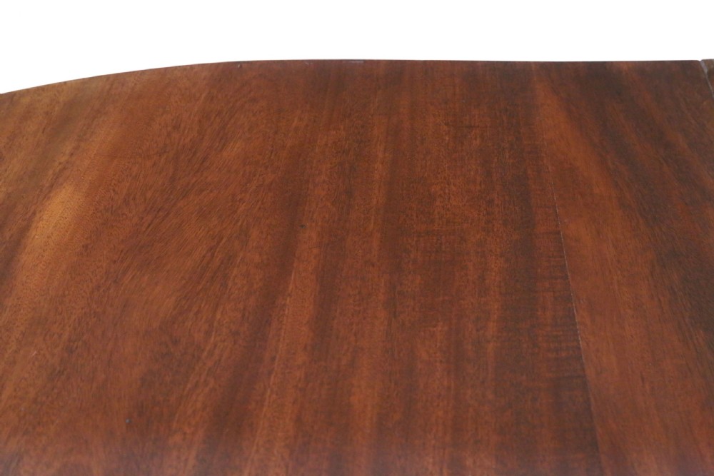 Antique 19th Century ‘D’ End Twin Pedestal Dining Table – Fine Quality View IX