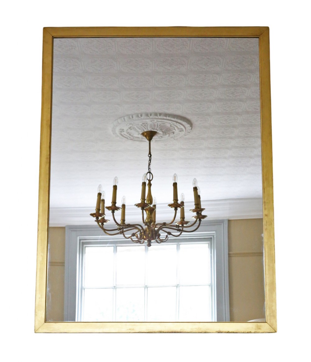 Antique Early 20th Century Gilt Overmantle Mirror – Fine Quality