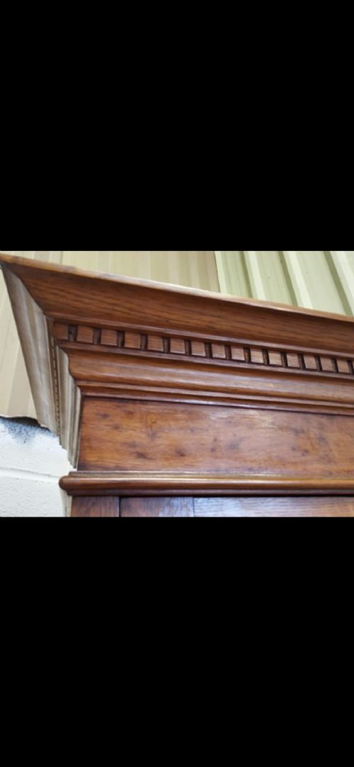 Antique Late 19th Century Oak Bookcase View XI
