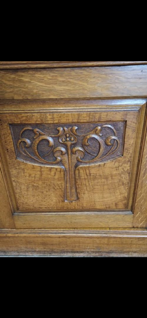 Antique Late 19th Century Oak Bookcase View XII