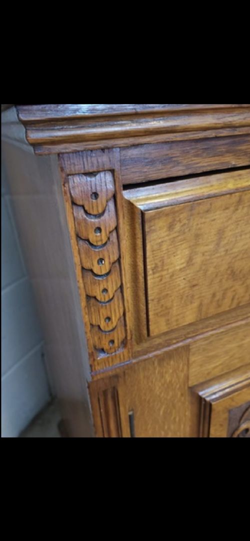Antique Late 19th Century Oak Bookcase View XIII