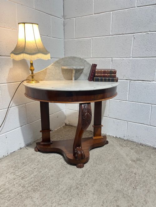 Antique 19th Century Marble Topped Console Table