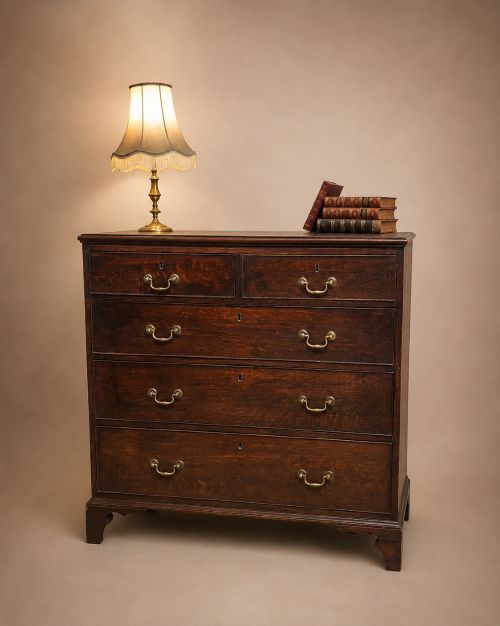 Antique Georgian Oak Chest of Drawers