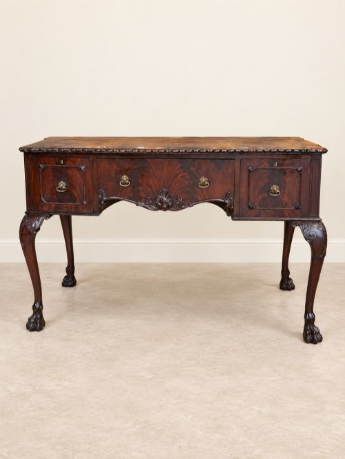 Antique Early 20th Century Mahogany Writing Table