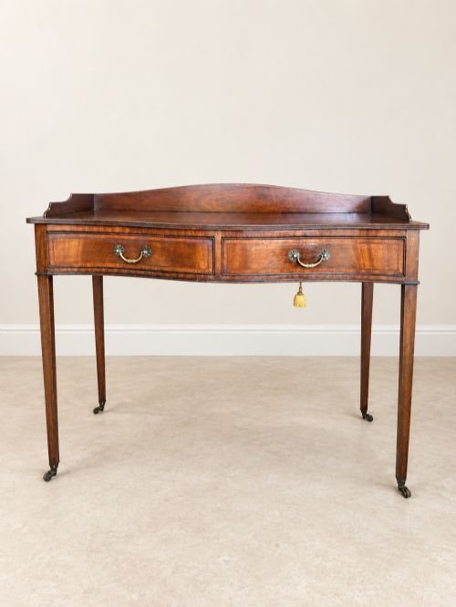 Antique Georgian Style Inlaid Mahogany Side Table