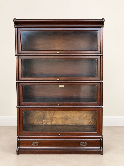 Antique Mahogany Globe Wernicke Bookcase