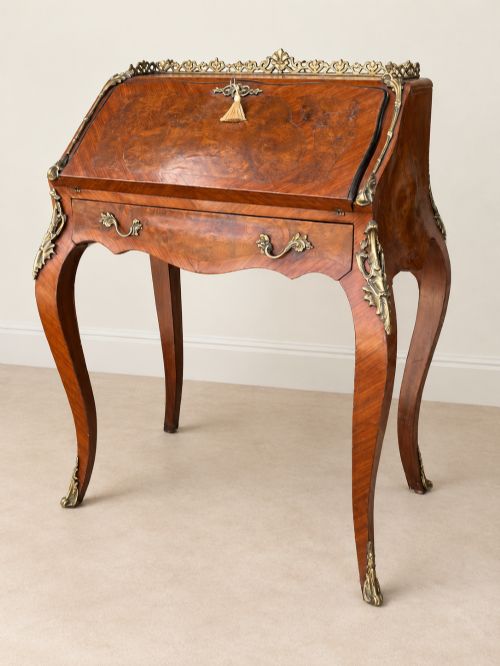 Antique 19th Century French Gilt Mounted Bureau