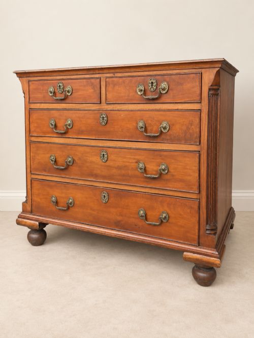 Antique Small Georgian Mahogany Chest Of Drawers