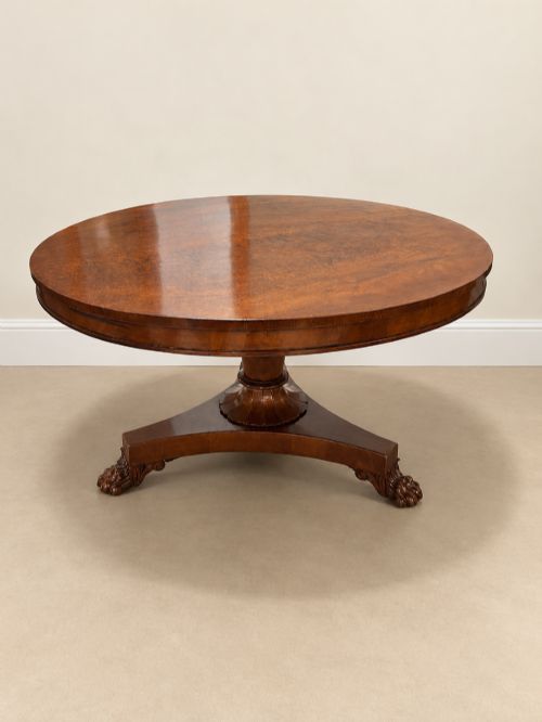 Antique 19th Century Mahogany Circular Dining Table