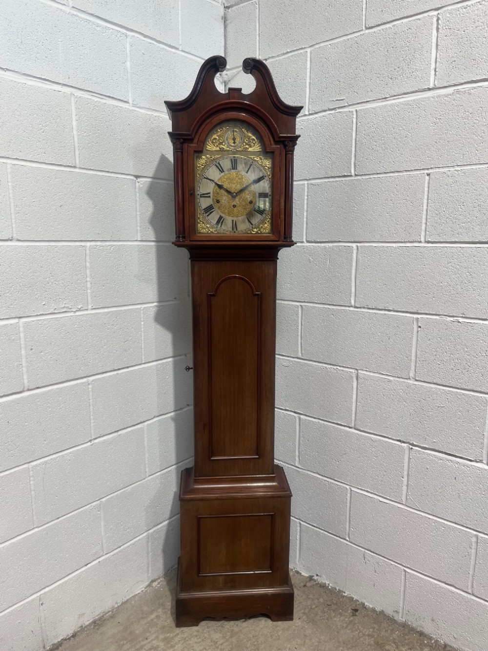 Antique Edwardian Mahogany Longcase Clock