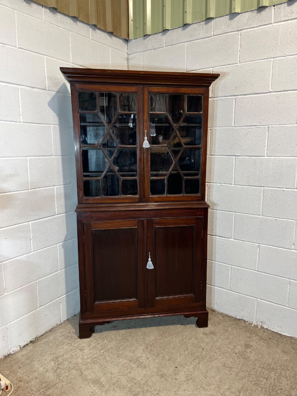 Antique 19th Century Slim Mahogany Bookcase