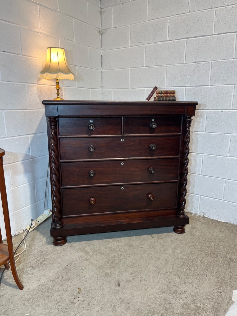 Antique 19th Century Mahogany Scotch Chest Of Drawers