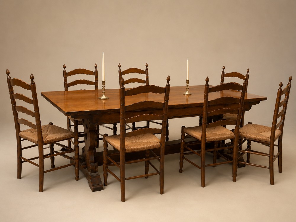 Antique Oak Refectory Table