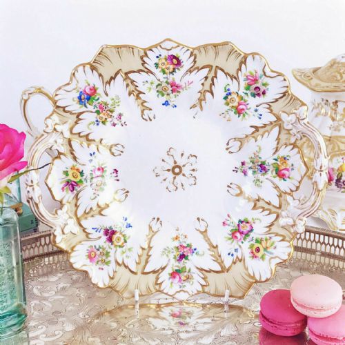 Antique Ridgway Foliage Shape Cake or Bread and Butter Plate #1