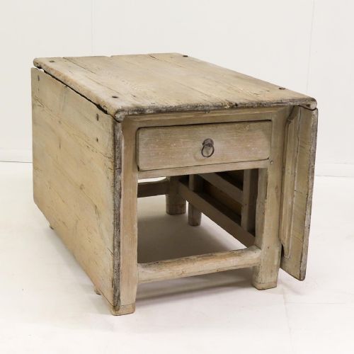 SWEDISH 18TH CENTURY GATELEG TABLE BASE WITH LATER WASH - ADDITIONAL PHOTO 2