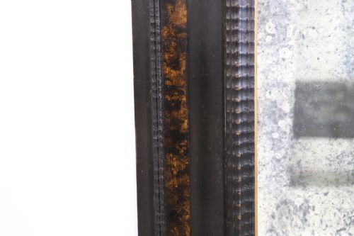 FRENCH 19TH CENTURY EBONISED AND FAUX TORTOISESHELL FRAMED MIRROR - ADDITIONAL PHOTO 13