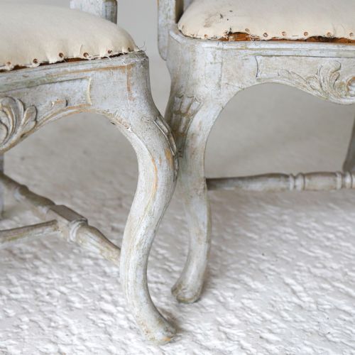 SWEDISH GUSTAVIAN STYLE 20TH CENTURY PAIR OF ARMCHAIRS - ADDITIONAL PHOTO 7