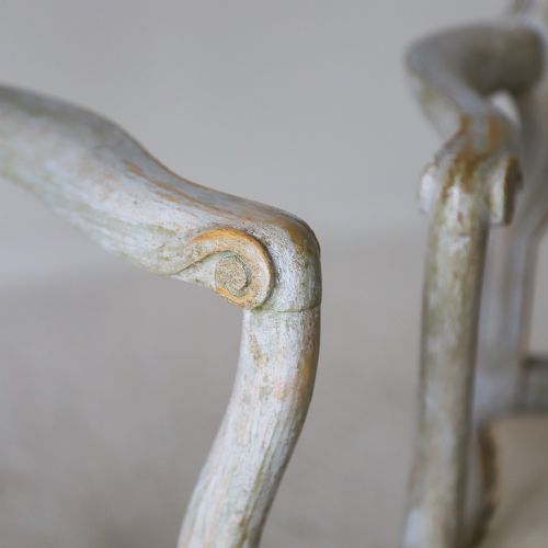 SWEDISH GUSTAVIAN STYLE 20TH CENTURY PAIR OF ARMCHAIRS - ADDITIONAL PHOTO 8