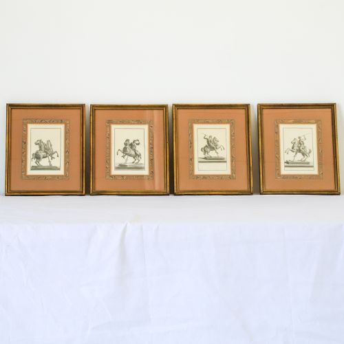 set of 4 late 18th century grand tour engravings - CATEGORY: ANTIQUE ART - DATED 18TH CENTURY