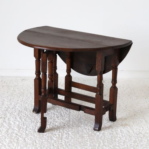 ENGLISH 18TH CENTURY OAK GATELEG TABLE - ADDITIONAL PHOTO 1