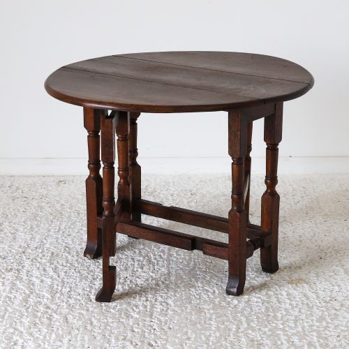 ENGLISH 18TH CENTURY OAK GATELEG TABLE - ADDITIONAL PHOTO 2