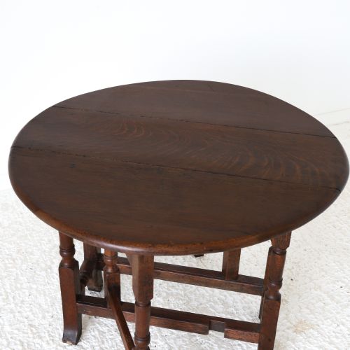 ENGLISH 18TH CENTURY OAK GATELEG TABLE - ADDITIONAL PHOTO 4