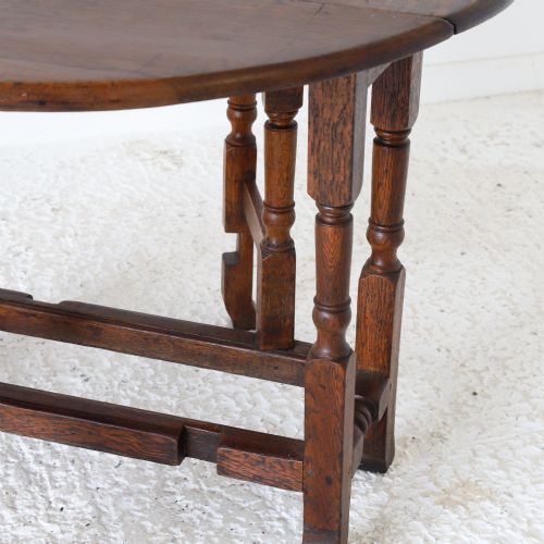 ENGLISH 18TH CENTURY OAK GATELEG TABLE - ADDITIONAL PHOTO 5