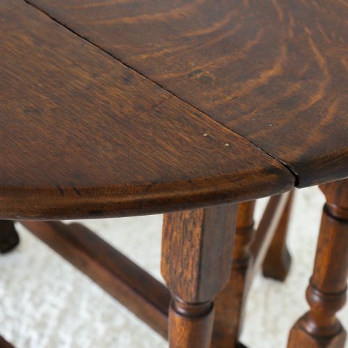 ENGLISH 18TH CENTURY OAK GATELEG TABLE - ADDITIONAL PHOTO 8