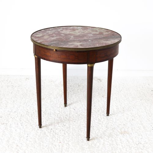 french 19th century gueridon table breccia violetta marble top - CATEGORY: ANTIQUE TABLES - DATED 19TH CENTURY