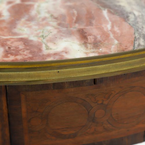 FRENCH 19TH CENTURY GUERIDON TABLE BRECCIA VIOLETTA MARBLE TOP - ADDITIONAL PHOTO 7