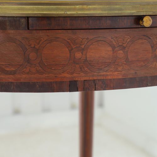 FRENCH 19TH CENTURY GUERIDON TABLE BRECCIA VIOLETTA MARBLE TOP - ADDITIONAL PHOTO 10