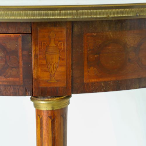 FRENCH 19TH CENTURY GUERIDON TABLE BRECCIA VIOLETTA MARBLE TOP - ADDITIONAL PHOTO 16