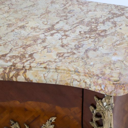 FRENCH COMMODE WITH PARQUETRY INLAY OF KINGWOOD AND TULIP WOOD - ADDITIONAL PHOTO 16