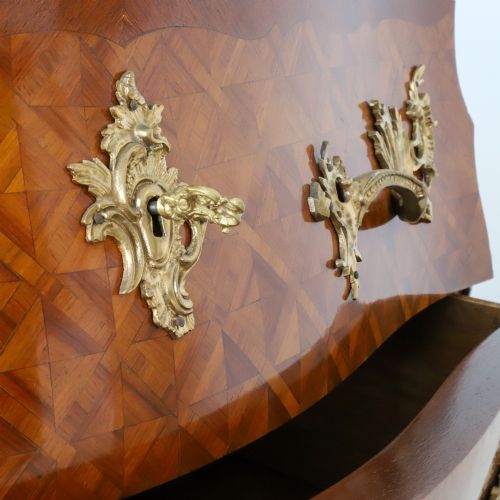 FRENCH COMMODE WITH PARQUETRY INLAY OF KINGWOOD AND TULIP WOOD - ADDITIONAL PHOTO 22